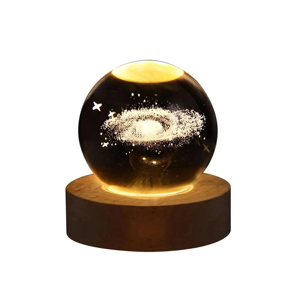 3D Crystal Ball Night Light