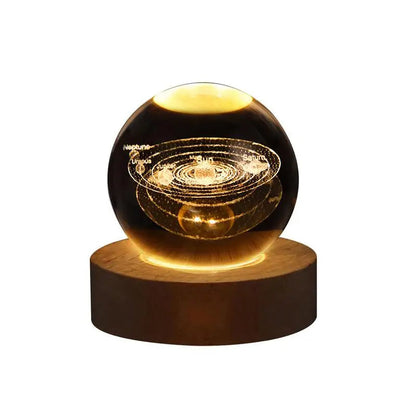 3D Crystal Ball Night Light